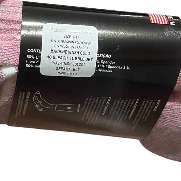 Harley-Davidson Heathered Pink All Weather Socks, 2 Pairs, Size M, NWT - Picture 6 of 6